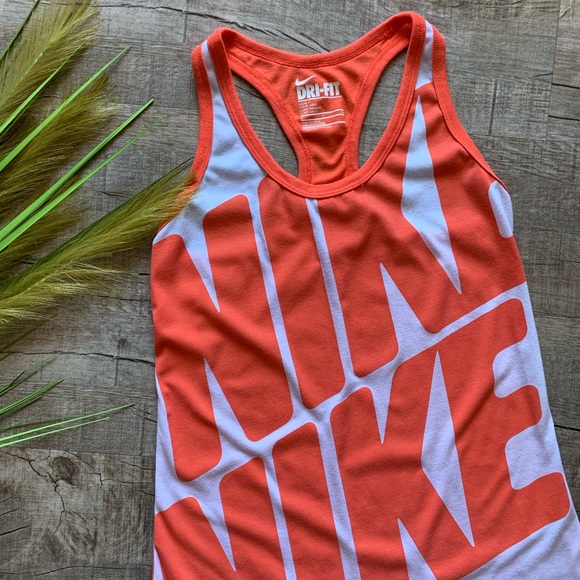 Nike Orange Razor Back Tank - Picture 2 of 8